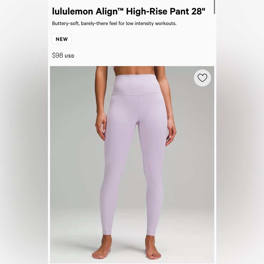 Lilac Lululemon Leggings
